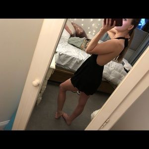 LF Seek the Label black wrap playsuit / romper